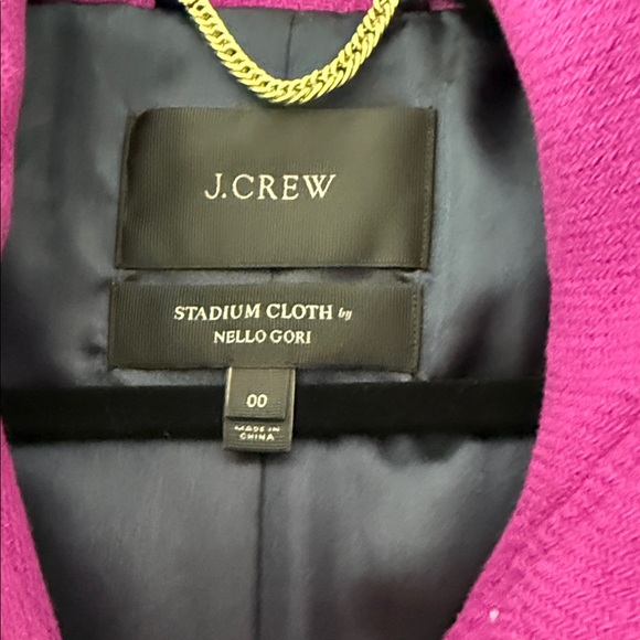 J. Crew Vibrant Purple Pea Coat - Picture 3 of 3